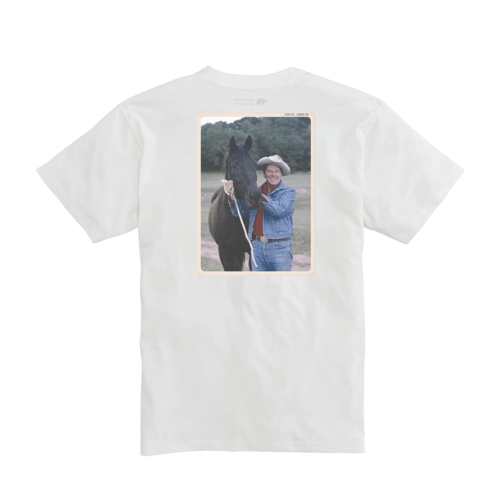Cowboy Reagan Postcard Tee